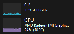 低 CPU 使用率和低 GPU 使用率的利用率屏幕截图
